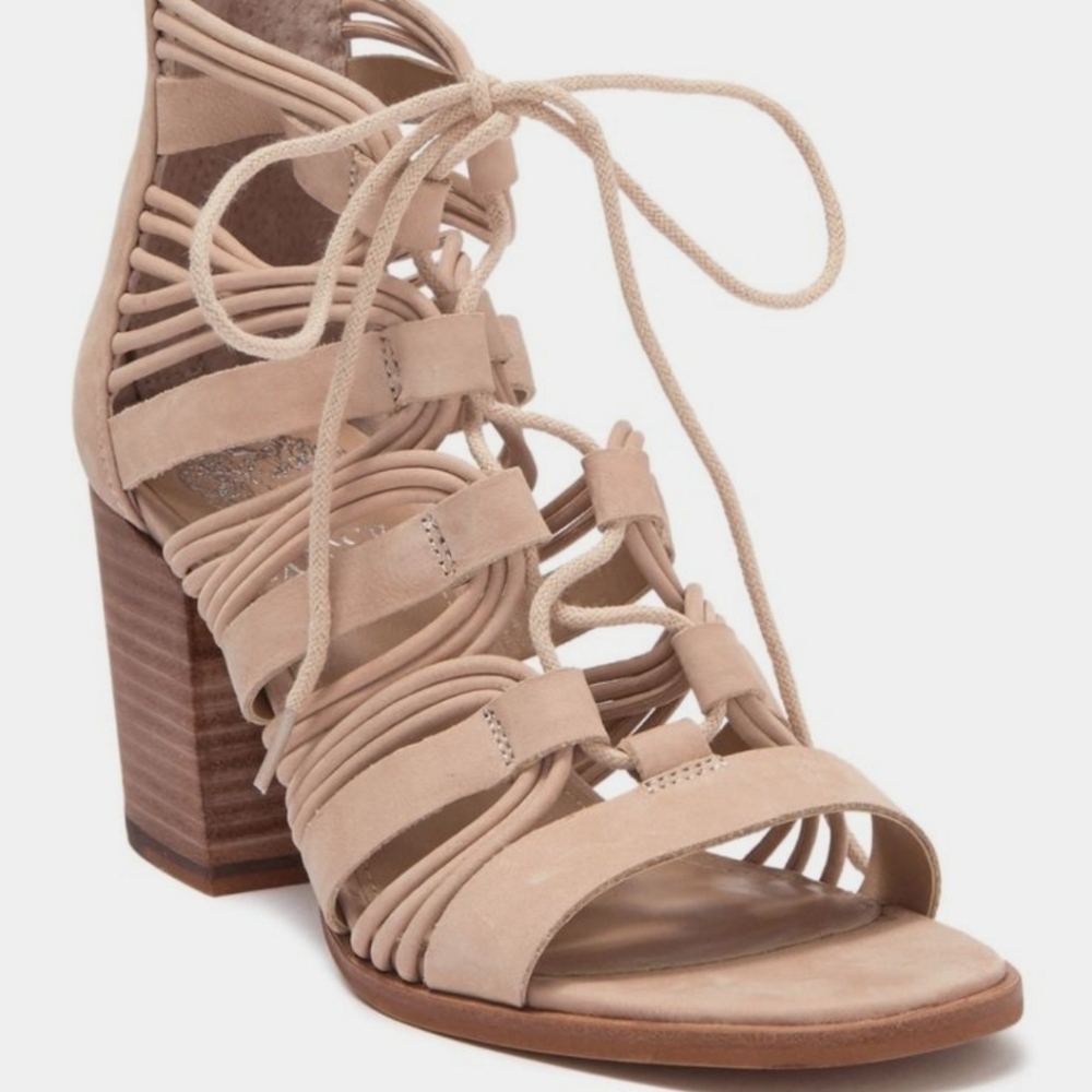 NEW Vince Camuto Kaiann Suede Caged Sandals